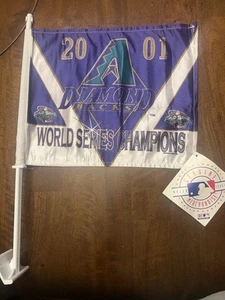 2001 Arizona Diamond Backs World Series Flag Banner Man Cave MLB Randy Johnson - Picture 1 of 10