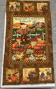 2013 Harvest Angels by Debi Hron Tessuti Tessuto 100% Cotone 23 pollici x 43 pollici - Foto 1 di 7