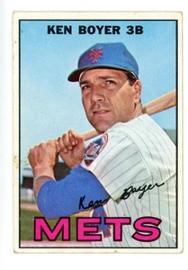 Vintage Baseball Card 1967 Topps Ken Boyer New York Mets #105 - Picture 1 of 2