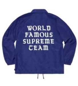 Supreme World Famous Coaches Jacket Dark Royal - Picture 1 of 2