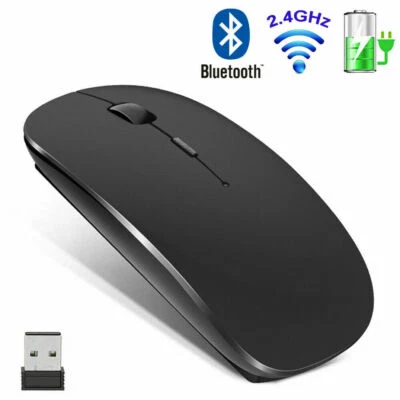 Universal Wireless Bluetooth Mouse For MacBook Air Pro iPad iMac PC Rechargeable - Image 1 of 4