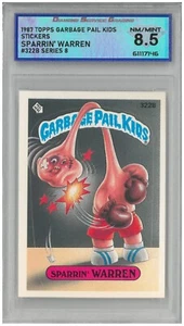 Garbage Pail Kids Sparrin' Warren 1987 #322B serie 8 💎 DSG 8,5 casi nuevo/como nuevo - Imagen 1 de 2