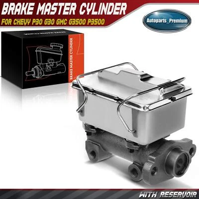 Brake Master Cylinder w/ Reservoir for Chevy P30 G30 GMC G3500 P3500 Bore: 34 mm - Image 1 of 4