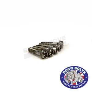 Pernos de cabeza hexagonal de acero inoxidable perforado M10 45 mm x 5 - Imagen 1 de 3