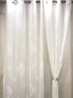 Polyester Beautiful Floral Design Heavy Tissue Net Curtains