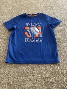 Boys All in Motion Activewear Blue Baseball Short Sleeve Size Small 6/7 - Picture 1 of 2