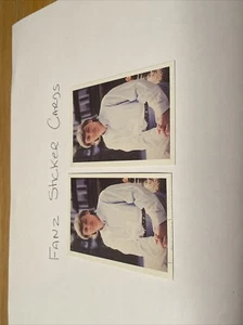 Paul McCartney 1988 FANZ ROCK MUSIC Pop Stars CARD Sticker X 2 - Picture 1 of 2
