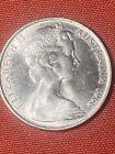 1966 AUSTRALIA Queen Elizabeth II with Kangaroos Silver 50 Cents Coin High Grade