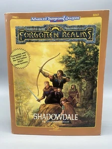1989 TRS Shadowdale FRE1 9247 Advanced Dungeons & Dragons Forgotten Realms W Map - Picture 1 of 16