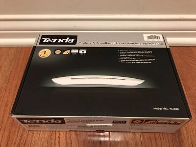TENDA W268R WIRELESS N BROADBAND ROUTER w/ INTERNAL ANTENNA 4 port - Image 1 of 4