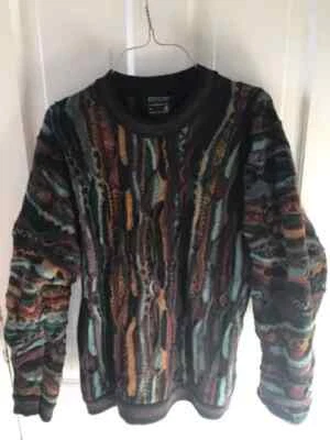 COOGI Australia Men's Vintage 100% wool Knit Sweater XL L 90s Rare - Image 1 of 4