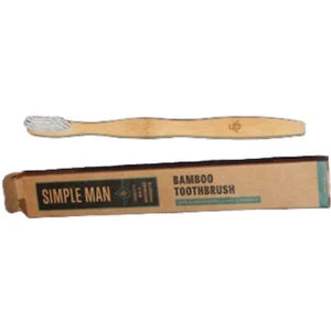 Simple Man BAMBOO TOOTHBRUSH 100% biodegradable & Earth Friendly - Picture 1 of 1