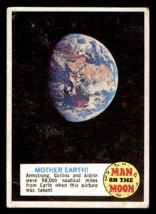1970 Topps Man on the Moon #77 Mother Earth VG *d3