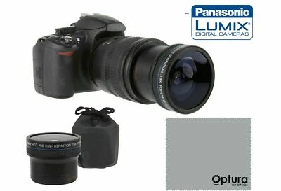 46MM x18 HD  FISHEYE LENS + HD MACRO LENS FOR PANASONIC LUMIX DMC-G7 DMC-G7K - Image 1 of 4