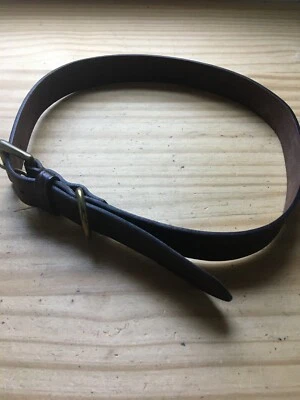 Cinturón Calvin Klein Cuero Genuino Marrón Con Hebilla Lisa Hecho en Argentina Foto 1 de 4