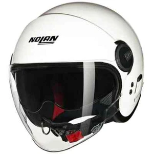 CASCO MOTO DEMI JET NOLAN N21 VISOR 06 CLASSICO 305 BIANCO LUCIDO TAGLIA M - Foto 1 di 3