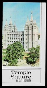 Temple Square Brochure Vintage - Salt Lake City, Utah - Imagen 1 de 2