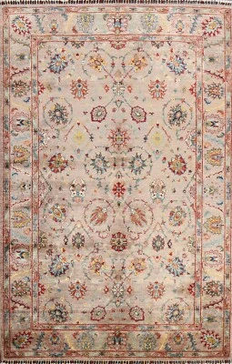 Vegetable Dye All-Over Ziegler Oriental Area Rug Hand-knotted Classic Carpet 6x8 - Image 1 of 4