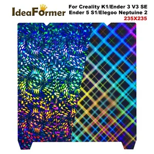 Upgrade PEW PES Build Plate 235x235mm for Creality K1/Ender 5 S1 3D Printers - Zdjęcie 1 z 7