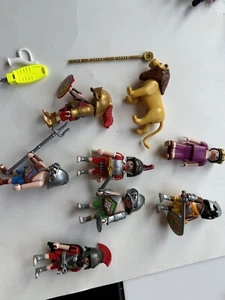 VTG Playmobil Figures Roman Spartan Colosseum #4270 7 Figures And The Lion - Picture 1 of 15