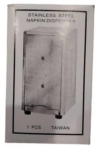 Napkin Holder Dispenser Restaurant Spring Loaded Table Top Stainless Steel ND-1 - Picture 1 of 6
