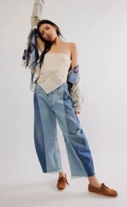 Free People Citizens Of Humanity Pieced Horeshoe Jeans Piecing Fracture 28 NWT - Picture 1 of 9