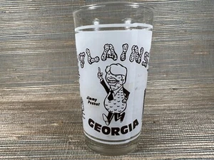 Vintage Präsident Jimmy Carter Peanut Plains Georgia Souvenir Glas Kampagne - Bild 1 von 5