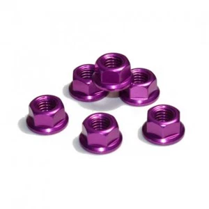 Kit de tuercas de piñón trasero de aluminio Aprilia RST Futura 01-03 - violeta - Imagen 1 de 1