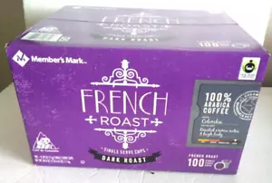 French Roast DARK ROAST  100% Arabic coffee 100 k cup  EXP 07/2024 - Picture 1 of 3