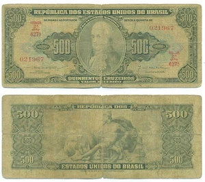 BILLETE BRASIL 500 CRUZEIROS (1955) P 164b - Imagen 1 de 1