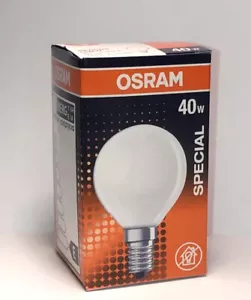 Osram BACKOFENLAMPE 40W E14 Matt Ofen Lampe 300°C 40Watt Glühbirne Glühlampe - Bild 1 von 1