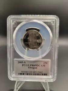 2005-S Oregon PR69DCAM Proof Quarter PCGS Deep Cameo - Picture 1 of 4