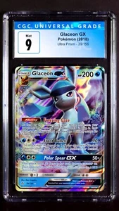 Glaceon GX 39/156 Ultra Prism Mint CGC 9 2018 Ultra Rare Graded Pokemon Card - Picture 1 of 2