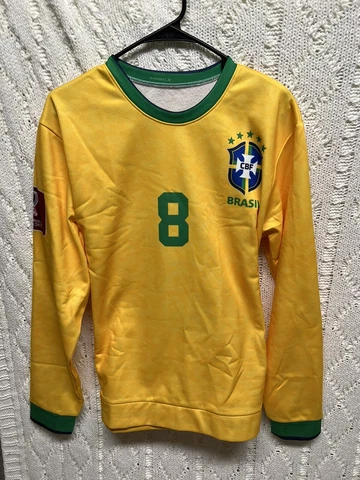 Brazil Soccer Sweater | Qatar World Cup 2022 | Mens Medium Cover
