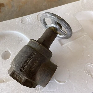 Vintage Powhatan 300 Cast Brass Angle Fire Hose Valve 1-1/2" - Picture 1 of 5