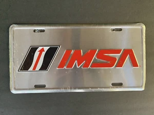 IMSA Metal Stamped License Plate NEW Porsche Audi BMW Mercedes Corvette Acura - Picture 1 of 4