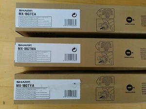 Sharp MX-18GTMA MX-18GTCA MX-18GTYA 3 Toner Re. + MWST. - Bild 1 von 3