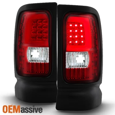 Repuesto de luces traseras LED transparentes rojas para Dodge Ram 1500 2500 3500 1994-01 Foto 1 de 4