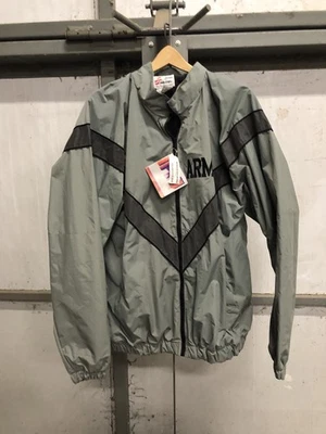 Куртка ветровка светоотражающая армия США IPFU большая военная серая черная на молнии L - Изображение 1 из 2