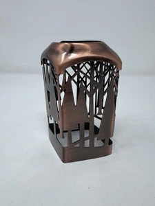 Bath & Body Works Soap Holder Sleeve  Fall Winter Trees Copper Bronze Tone - Picture 1 of 5