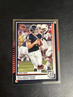 2025 Donruss Rex Grossman Silver Press Proof /199 Bears  - Image 1 of 2