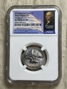 2018-S Silver Voyageurs National Park Reverse Proof NGC PF70 Washington Label Z - Picture 1 of 8