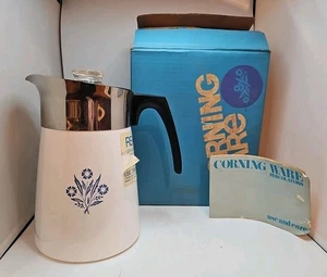 Corningware blaue Kornblume 6 Tassen Kaffeemaschine Karaffe Neu aus altem Lagerbestand neu nie benutzt P146 Vintage - Bild 1 von 20