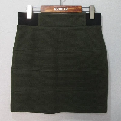 Falda verde mezcla acrílico lana Jill Stuart Foto 1 de 4