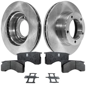Disc Brake & Organic Pad Kit For 2003-2009 Chevy C5500 Kodiak Front and Rear - Picture 1 of 18