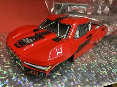 ARRMA 2WD FURY Painted Decaled Clipless Body Set Red ARA1582 *NEW - Image 1 of 4