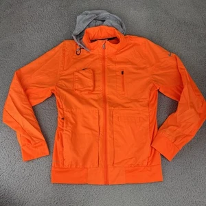 Nike Running Men's Explore Storm Fit Jacket 559551 Orange Small - Picture 1 of 11