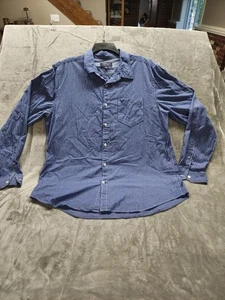 American Eagle Outfitters Button Down Shirt Blue Long Sleeve Men’s XL - Picture 1 of 7