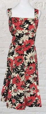 Madison Leigh Red Floral Print Dress XXL 18 Cottagecore Garden Tea Party Wedding - Image 1 of 4