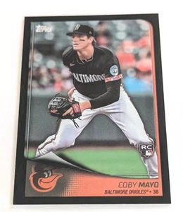 Coby Mayo #'d /10 - 2025 Topps Flagship Costco Exclusive! Black Foil RARE !! - Picture 1 of 6